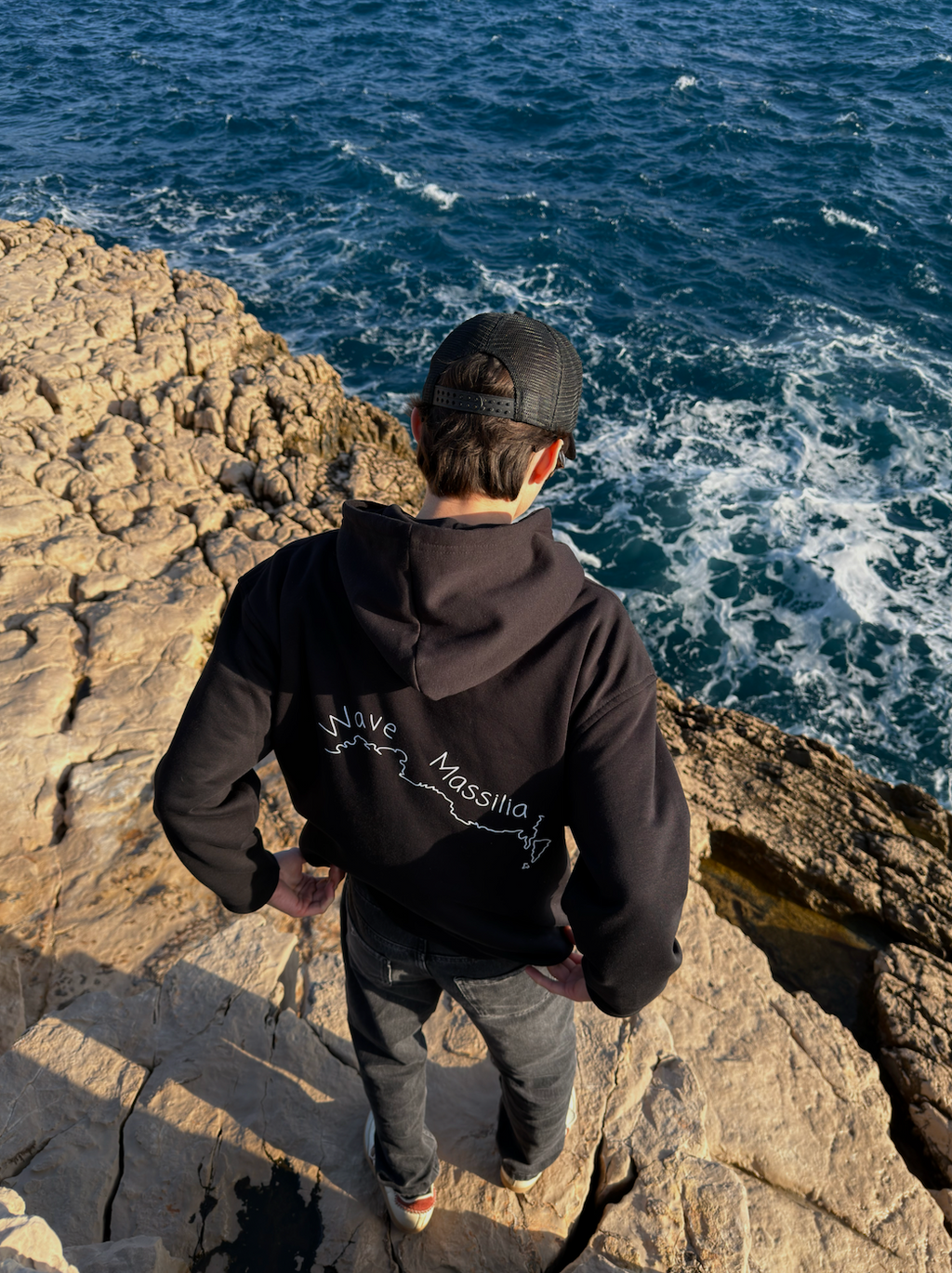 Côte Marseillaise Edition - Sweat à capuche Wave Massilia